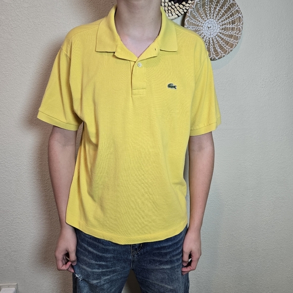 Lacoste Men's Polo Shirt in Vibrant Yellow Medium - Picture 10 of 13